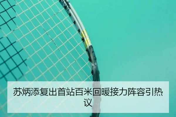 苏炳添复出首站百米回暖接力阵容引热议